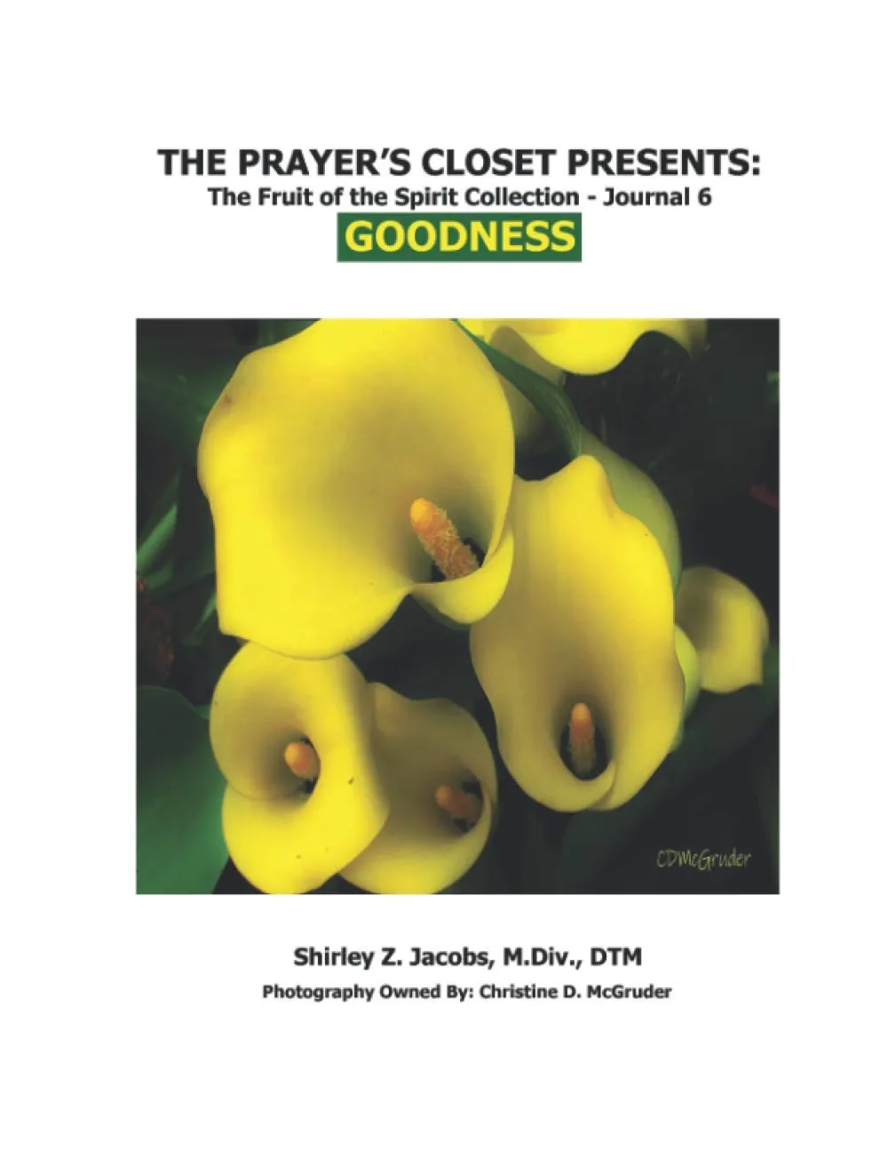 The Prayer's Closet Presents: The Fruit of the Spirit Collection, Goodness journal cover